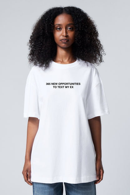 WEEK 1 OVERSIZED TEE WHITE